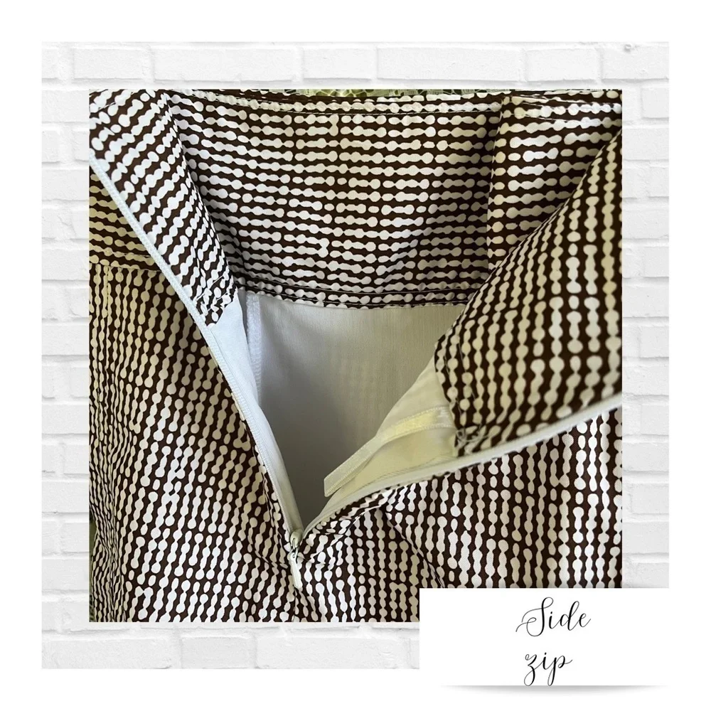 IZOD XFG Stretch Quick Dry Golf Skort Brown and White Dotted Pattern Women’s s…